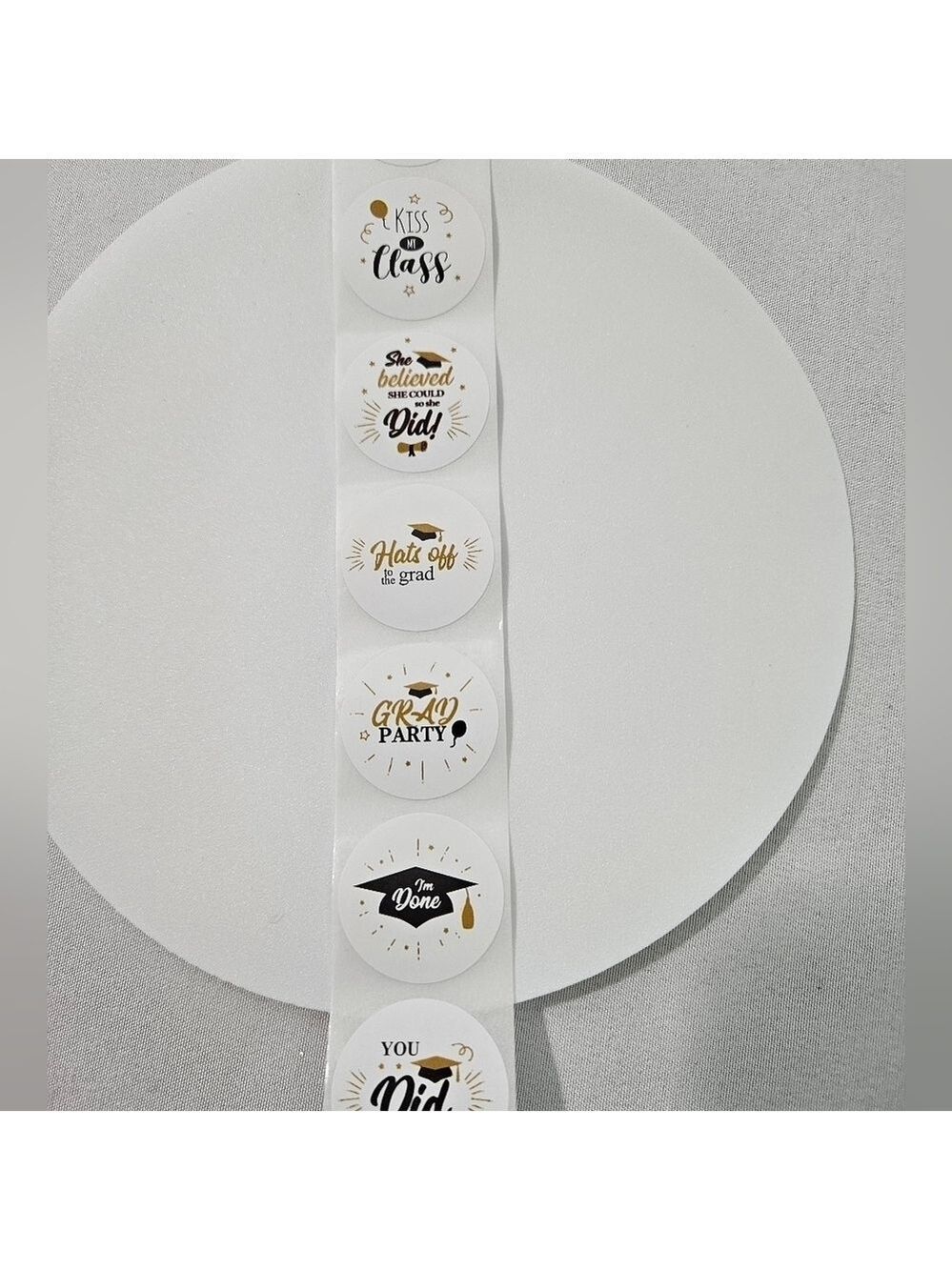 Graduation 2024 Necklace Stickers Organza Bag Bundle - Picture 10 of 17
